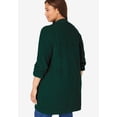 thumbnail image 2 of Woman Within Plus Size Button-Front Shaker Cardigan Sweater, 2 of 5