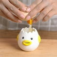 thumbnail image 4 of Cute Chick Ceramic Egg Separator, 2-in-1 Egg Yolk White Splitter & Decor, Creative Baking Tool for Kitchen, Easy Clean, 4 of 7
