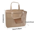 thumbnail image 2 of Multi - Pocket Canvas Tote Bag for Women - Casual Shoulder and Crossbody Style, 2 of 3