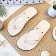 thumbnail image 2 of ibiyuan Beach Flip Flops Women Thong Sandals for Women Non- Woven Sole House Slippers for Women Elegant Summer Shoes for Summer Beach, 2 of 6