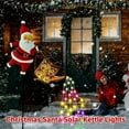 thumbnail image 6 of Christmas Santa Solar Kettle Lights Garden Lawn Decorative Lights, Outdoor Waterproof Metal Watering Can Solar Powered for Patio Yard Holiday Decorations, 6 of 8