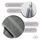 thumbnail image 4 of Juego de toallas de mano Villa Celestia 100% algodón (40 x 70 cm), color gris, x2, 4 of 6