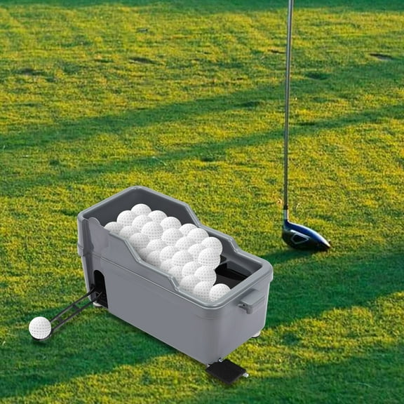 ToppiJoy Semi-automatic Golf Ball Dispenser Tee Up Machine Golf Club Organizer Grey