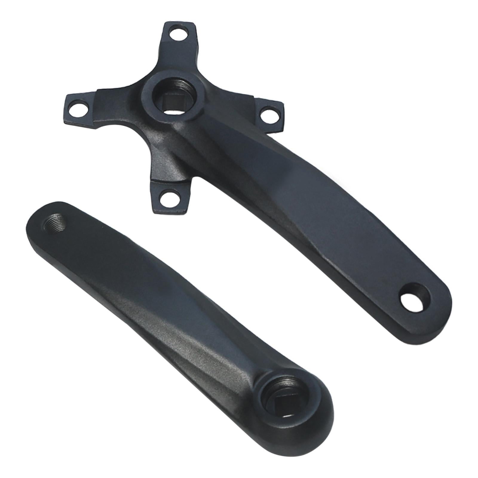 Keenso Mountain Bike Cranks - 170mm Black Aluminum Alloy Left/Right Pair, BCD 104/64mm