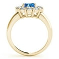 thumbnail image 2 of Aonejewelry 2Ct. Halo Blue Diamond Engagement Wedding Ring In 10K Solid Yellow Gold, 2 of 2