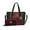 Cognac Black, variant on by Mia K. Lizza Women’s Croco Tote Bag, Vegan Leather Shoulder Bag Handbag Purse - Chocolate