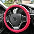 thumbnail image 2 of FH Group Universal Fit Silicone Steering Wheel Cover Grip Marks w/ Magenta Dash Mat Magenta for Auto FH3003MAGENTA-FH3011MAGENTA, 2 of 5