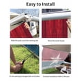 thumbnail image 7 of 4th of July RV Awning Sun Shade Screen 9'X15.3' 250 Years America Mesh Sunscreen Patriotic Star Retro Wood Grain Awning Shade Screen with Zipper UV Blocker Completed Kits for RV Motorhome Camper, 7 of 7