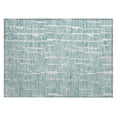 thumbnail image 2 of Addison Rugs Chantille Indoor/Outdoor Transitional Lines Teal Washable Rectangle Rug, 1'8" x 2'6", 2 of 6