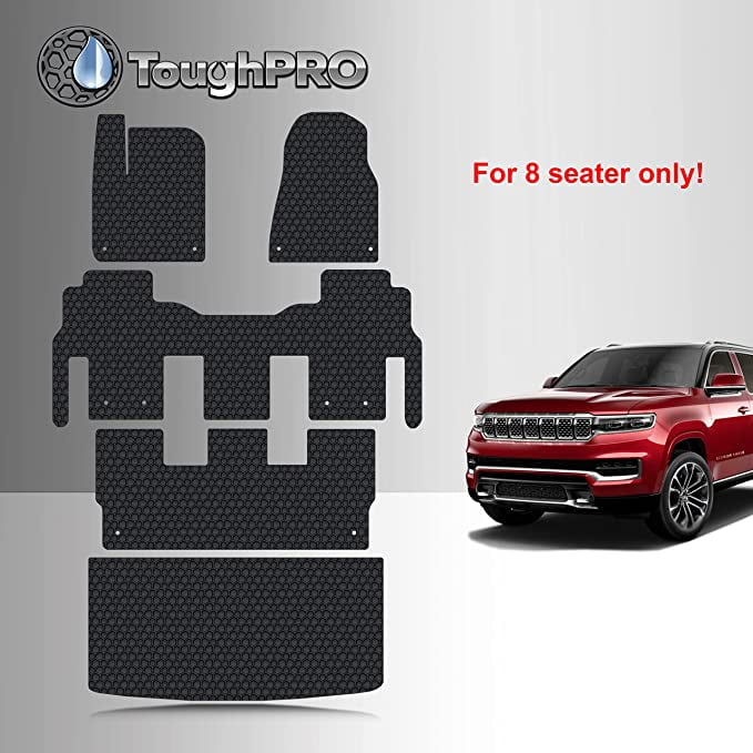 TOUGHPRO Floor Mats Accessories Set + 3rd Row + Cargo Compatible with Jeep Grand Wagoneer 8