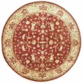 thumbnail image 4 of Hauteloom Parkhill Wool Living Room, Bedroom Area Rug - Traditional - Brick Red, Peach, Mustard - 8' Round, 4 of 8