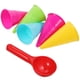 thumbnail image 2 of FELTECHELECTR conos de helado de plástico para niños, cucharas para helado, juguetes de playa al aire libre, moldes de arena para niños, juguetes para niños pequeños, playa de verano al aire libre., 2 of 4