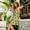 thumbnail image 2 of Gaeub Summer Watermelon Print Women's Sleeveless Dresses,Beach Casual Tank Loose Sundress,A Line Beach Dresses with Pockets,Womens Summer Maxi Dress, 2 of 7