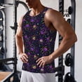 thumbnail image 5 of KLL Multi-colored Spiders Print Men's Muscle Gym Workout Stringer Tank Tops Bodybuilding Fitness T-Shirts Tank Tops Men-Medium, 5 of 7
