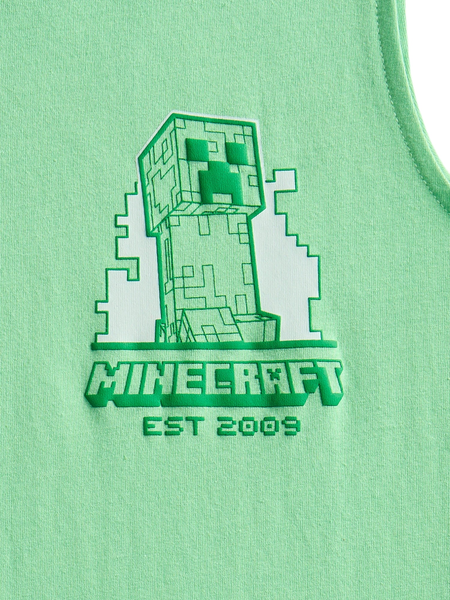 Minecraft Boys Tank Top,Crew Neck, Sizes XS - 2XL