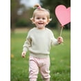 thumbnail image 6 of Rovasas Baby Knit Sweaters Long Sleeve Round Neck Solid Color Pullovers, 6 of 9
