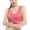 Red, variant on Xmarks Women's Seamless Comfortable Sports Bras, Removable Pad Tank Top, Lace Front Cross Side Buckle