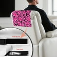 thumbnail image 6 of SCRAWLGOD Leopard Print Heart Pink 3 PCS Headrest Covers for Recliners Waterproof Chair Headrest Protector Sofa Head Furniture Protector for Home Office Decoration 17x27 in, 6 of 7