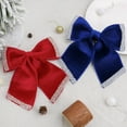 thumbnail image 4 of Christmas Decorations 10" Red Glitter Christmas Bows Hanging for Tree Wreaths Crafts Wrapping Accessories, 4 of 4