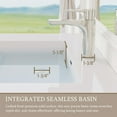 thumbnail image 6 of Demi Bonn 42" Floating Bathroom Vanity with Sink, Resin Top Basin and 2 Soft Close Drawers, Faucets and Drains Not Included, Gray, 6 of 8