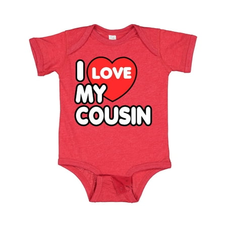 

Inktastic I Love My Cousin Gift Baby Boy or Baby Girl Bodysuit