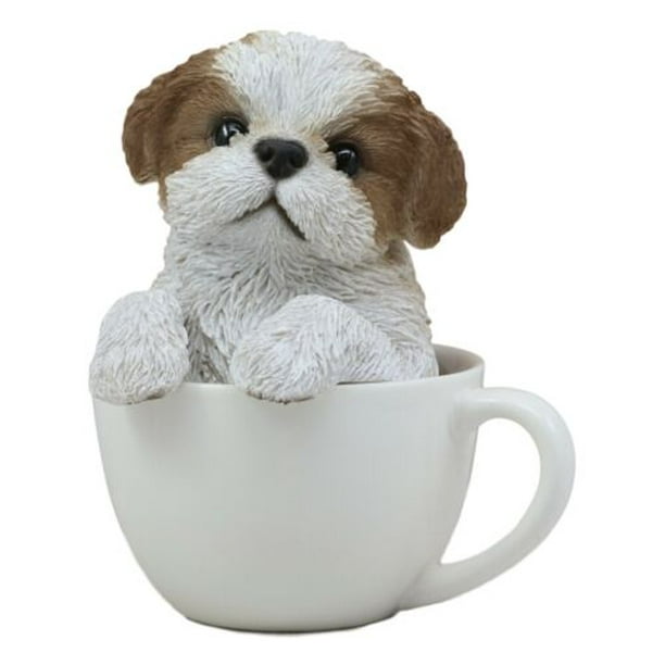 shih tzu resin statue