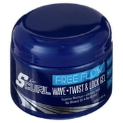 Lusters Pink Free Flow Moisturizing Twist & Lock Jar Hair Styling Gel, 9.5 oz