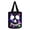 Light-Black, variant on JWZZYD Halloween Embroidered Candy Bag, 7.9" Handheld Pumpkin Bucket with Black White Stripe Bow, Reusable Bag with Ghost Design, Candy Carrier for Party, Home Table Decor, Pink