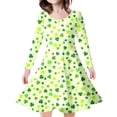 thumbnail image 1 of HNMKIU Robe de Fête Imprimée DIY Tendance pour Filles et Enfants - pour Anniversaires Célébrations et, 1 of 4