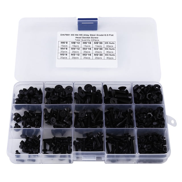 Oubit,440pcs Acier Allié M3 Sortie à Haute Intensité