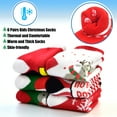 thumbnail image 4 of Baby Toddler Kids Christmas Socks 6 Pairs Colorful Crew Socks For Boys Girls 0-9 Years, 4 of 6
