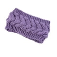 thumbnail image 1 of Bandeau d'Hiver pour Femmes Élasticité Tête Chaude Cache-Oreilles Style Simple Accessoires pour Cheveux pour Femmes Pétunia Violet, 1 of 6