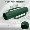 thumbnail image 3 of Fence Post Driver 37LB T Post Driver with Handle Green Heavy Duty Hand Post Pounder with Handle for U Fence Post Wooden Post, 3 of 7
