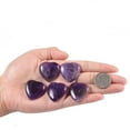 thumbnail image 2 of 20 Pcs Heart Shaped Crystal Beads for Jewelry Making, Amethyst Cabochon Stone Large Flat Back Beads for Crafting, Crystals and Healing Stones Quartz Bulk for Wicca, Reiki, Healing Energy, 2 of 5