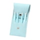 thumbnail image 1 of Juego de Pinzas para cejas Shamjiam 4 piezas acero inoxidable con bolsa de cuero, 1 of 4