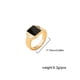 thumbnail image 3 of Qarigey Anillo geométrico de Metal Vintage Hiphop para cumpleaños, boda, fiesta, vacaciones, playa, fecha, joyería de viaje para mujer Ropa, zapatos y accesorios Miscelánea Qarigey AP014611-00, 3 of 6