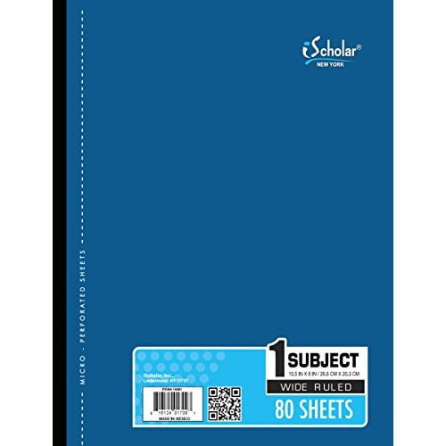 iScholar Coil Less 1 Subject Notebook 10581