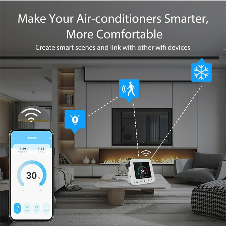 Smarter Living- Smart WiFi Temperature and Humidity Sensor (2 Pack