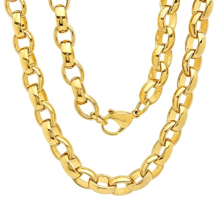 Hmy Jewerly 18k Gold Plated Chain Link Necklace
