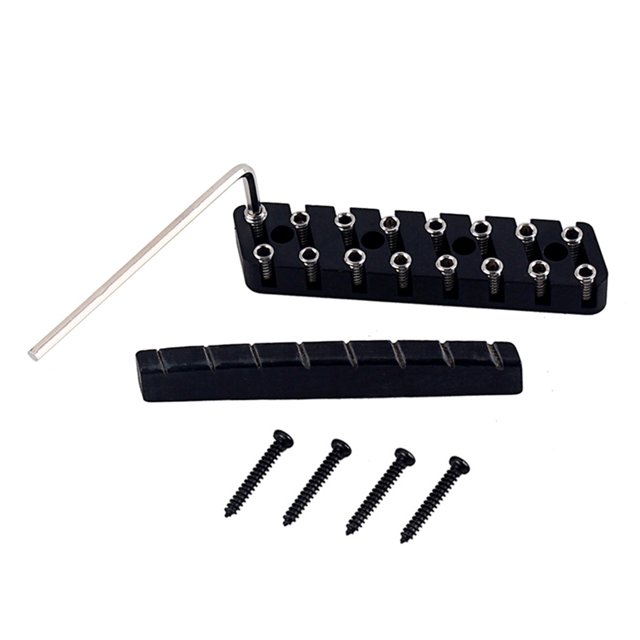 Tuerca de bloqueo de guitarra de cabeza clásica de 8 cuerdas Tuercas universales universales Partes musicales de instrumentos musicales con tornillos de montaje Inevent OD010899-00