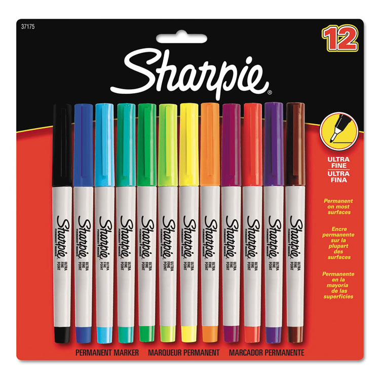 Sharpie Color Burst Permanent Markers, Fine Point, Assorted Colors 