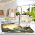 thumbnail image 5 of Kitchen Drying Mat 16x18In Drying Dish Mat Dish Drying Mats Kitchen Countertop Multi-Function Drain Drying Mat Kitchen Table Picturesque Mountain, 5 of 8
