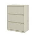 thumbnail image 3 of Hirsh 30 Inch Wide 3 Drawer Metal Lateral File Cabinet for Home and Office, Holds Letter, Legal and A4 Hanging Folders, Putty, 3 of 6