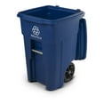 thumbnail image 5 of Toter 48 Gal. Blue Recycling Container with Wheels and Lid, 5 of 7