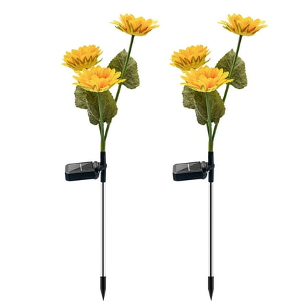 

String of Lights Outdoor Full Size Bulbs 2PCS Solar Sunflower Ground Lamp Patio Decoration Outdoor Patio Decoration Grassland Lamps