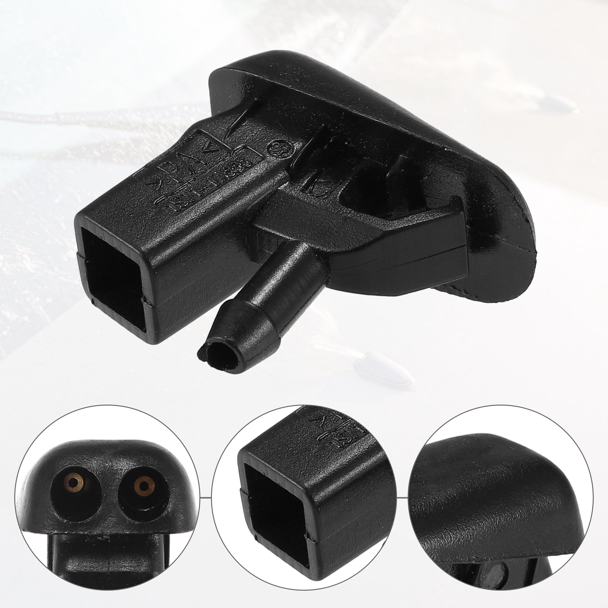 Unique Bargains Windshield Washer Nozzle Fit for Jaguar x Type Pack of 7 Black