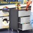 thumbnail image 2 of IKIMI 6-Piece Heavy Duty Garage Cabinet System with Workbench, Lockable Steel Storage Cabinets, Modular Tool Storage Organizer for Garage & Workshop , Gray, 2 of 12