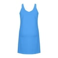 thumbnail image 5 of Ygbgbb Nightgowns for Women Summer Lightweight Comfy Mini Night Gowns Solid Sleeveless Slip Dresses Loose Fit V Neck Sleep Shirts Sky Blue S, 5 of 6