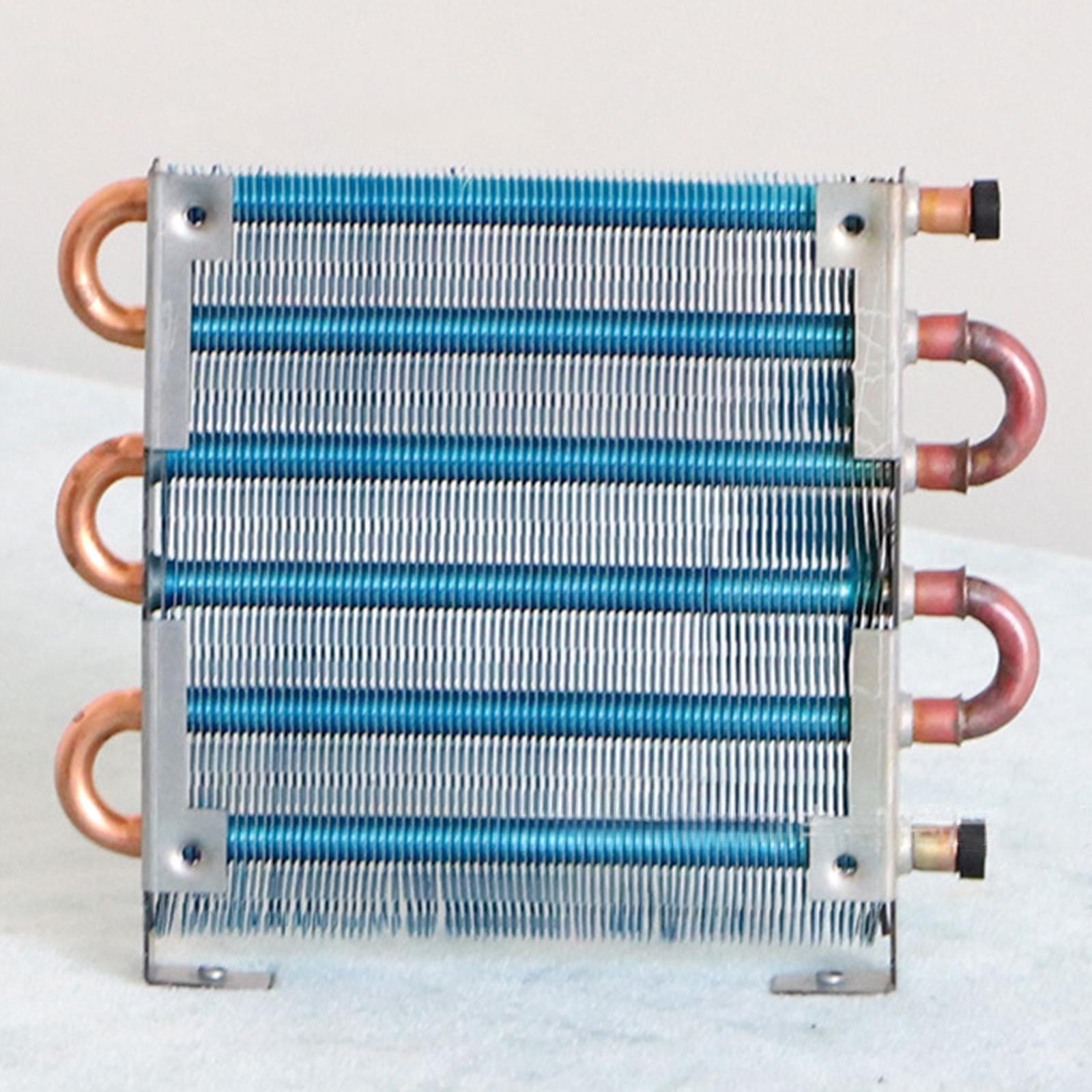 Refrigerator Condenser Copper Tube Aluminum Fin Compact Easy to Install Air Cooled Radiator for DIY Freezer Replacement