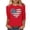 Red 4th of July Top, variant on Htigea 4th of July Women's 3/4 Sleeve Tops Heart Flag Graphic T-Shirts USA Independence Day Pullover Patriotic Tee Soft Lightweight Summer Blouses White S